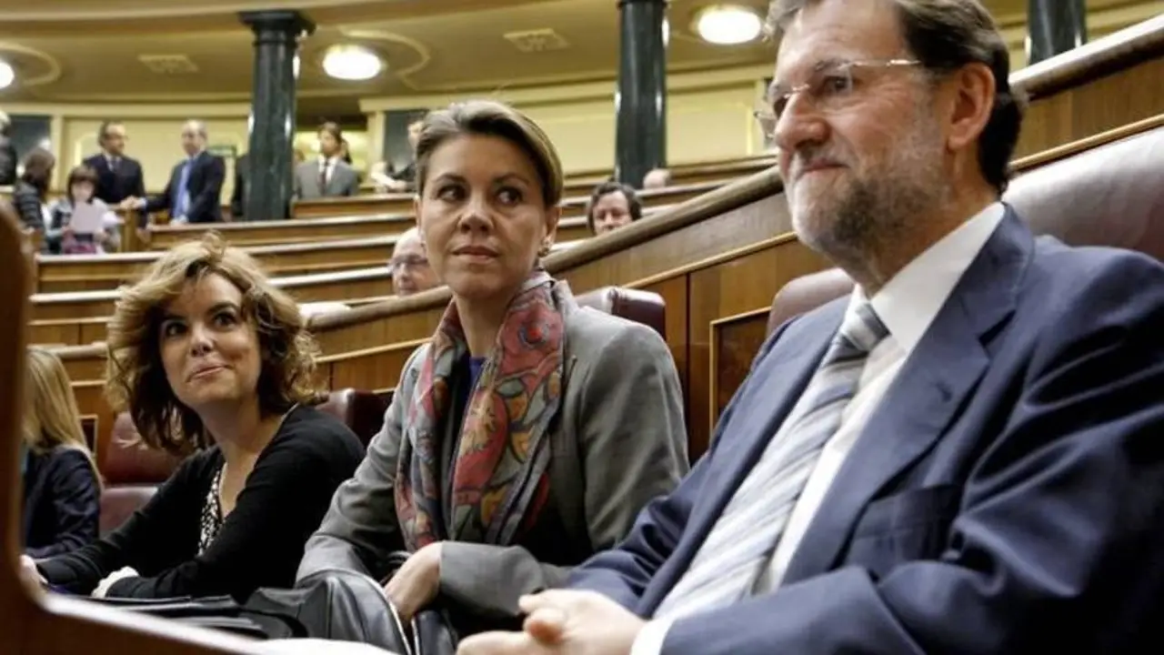 Soraya Sáenz de Santamaría y María Dolores de Cospedal Soraya Sáenz de Santamaría y María Dolores de Cospedal