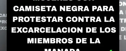 San Fermín se viste de negro para protestar por la libertad de 'La Manada' San Fermín se viste de negro para protestar por la libertad de 'La Manada'