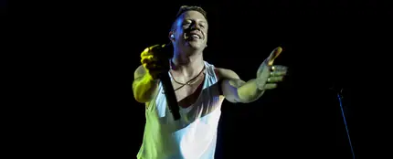 El rapero americano Macklemore en un concierto El rapero americano Macklemore en un concierto