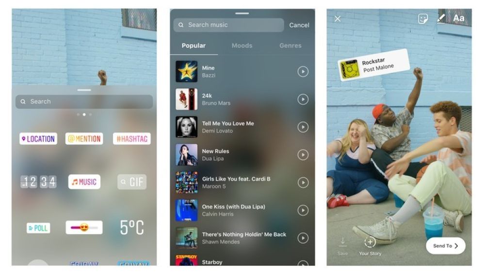 La nueva actualización de Instagram permitirá añadir música a los Stories