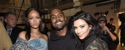 Rihanna, Kanye West y Kim Kardashian Rihanna, Kanye West y Kim Kardashian