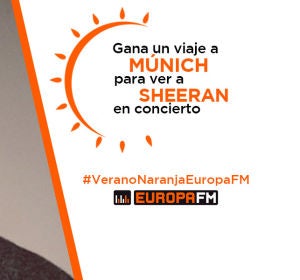 Gana un viaje para ver a Ed Sheeran en Múnich Gana un viaje para ver a Ed Sheeran en Múnich