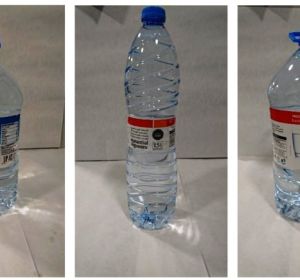 Las botellas de agua retiradas Las botellas de agua retiradas