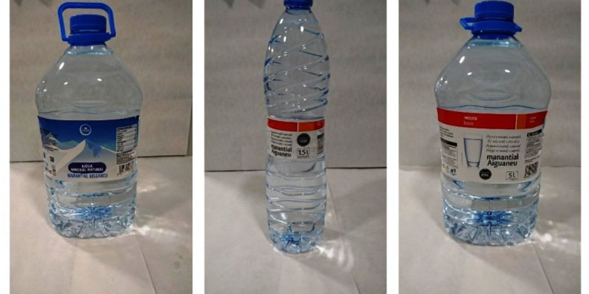 Las botellas de agua retiradas