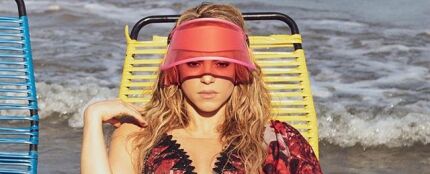 Shakira en el rodaje del videoclip de 'Clandestino'