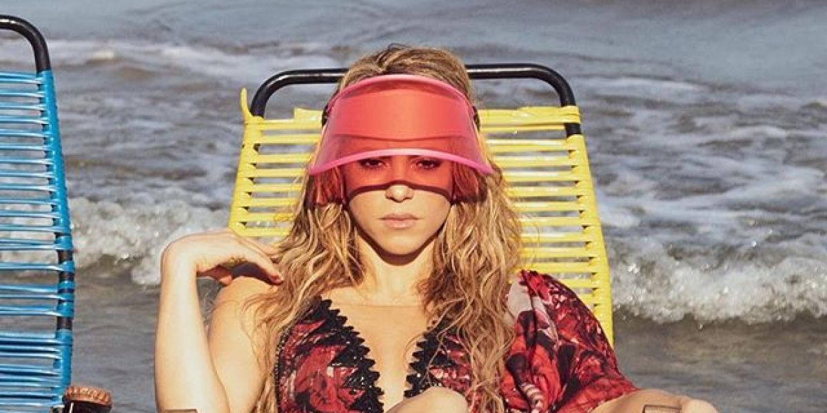 Shakira en el rodaje del videoclip de 'Clandestino'