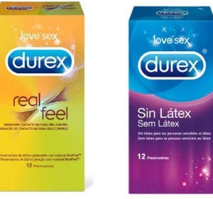 Los productos de Durex afectados Los productos de Durex afectados