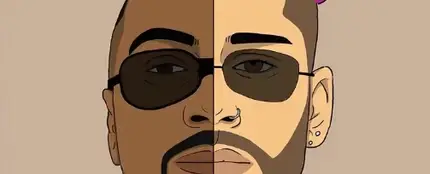 Zayn y Timbaland en el vídeo de Too Much Zayn y Timbaland en el vídeo de Too Much