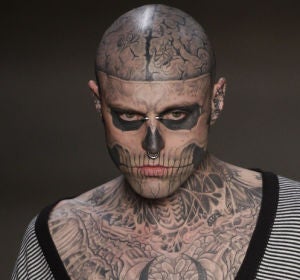 Rick Genest, más cononocido como 'Zombie Boy' Rick Genest, más cononocido como 'Zombie Boy'