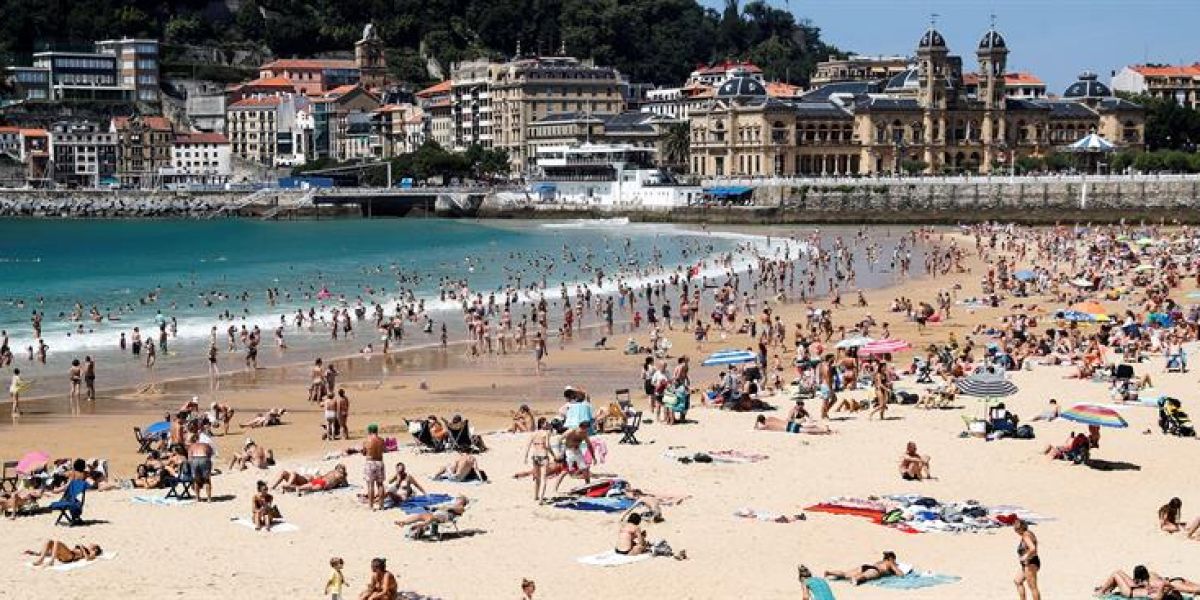 Playa de La Concha, en San Sebastián