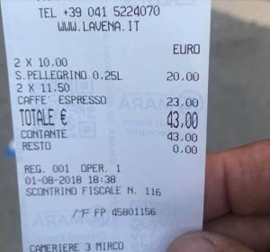 La cuenta de un restaurante que se ha hecho viral La cuenta de un restaurante que se ha hecho viral