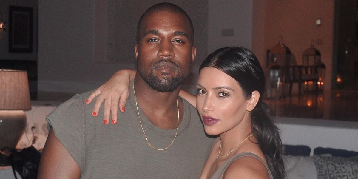 Kanye West junto a Kim Kardashian