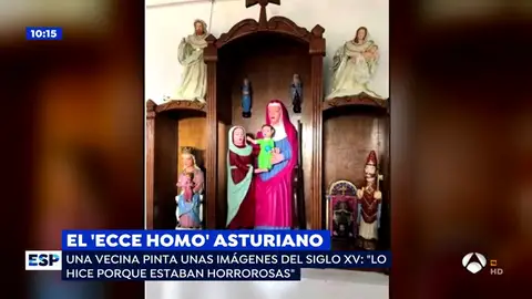 Responsable del 'Ecce homo' asturiano: "Pinté las tallas porque estaban horrorosas" Responsable del 'Ecce homo' asturiano: "Pinté las tallas porque estaban horrorosas"