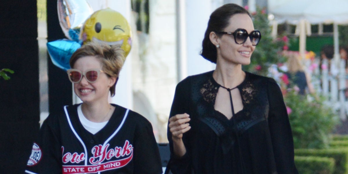 Angelina Jolie junto a Shiloh