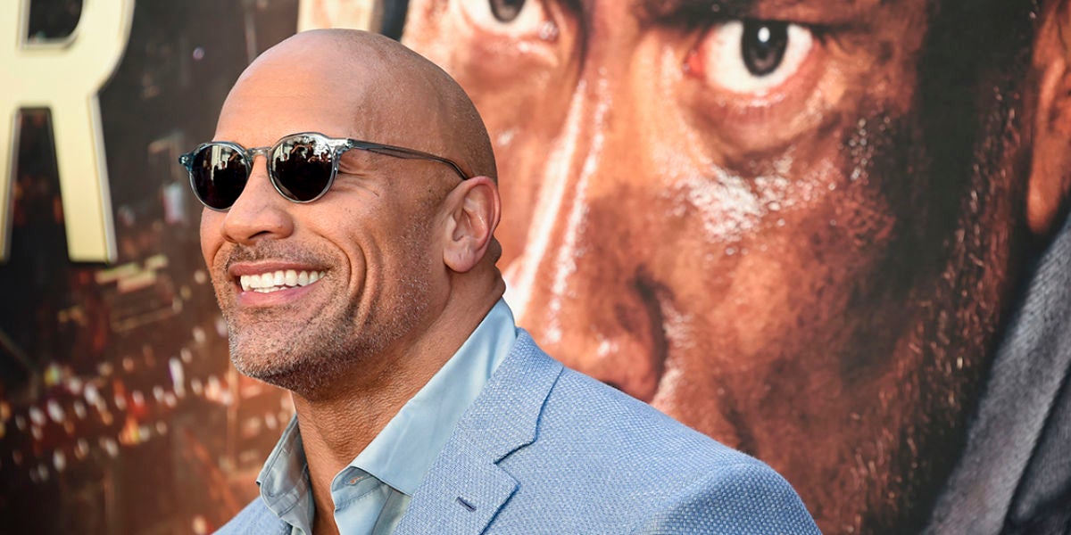 Dwayne Johnson en una de sus últimas apariciones públicas
