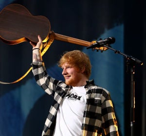 Ed Sheeran durante un concierto Ed Sheeran durante un concierto
