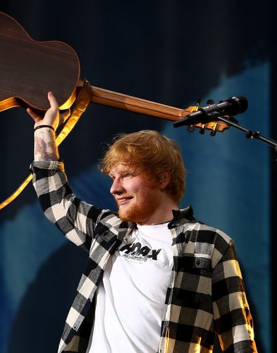 Ed Sheeran durante un concierto Ed Sheeran durante un concierto