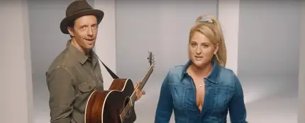 Jason Mraz y Meghan Trainor en 'More than friends' Jason Mraz y Meghan Trainor en 'More than friends'