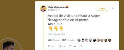 Un usuario de Twitter denuncia una experiencia racista en el metro de Madrid 