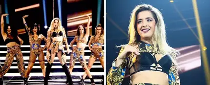 Lola Índigo durante su actuación en la Gala 2 de OT Lola Índigo durante su actuación en la Gala 2 de OT