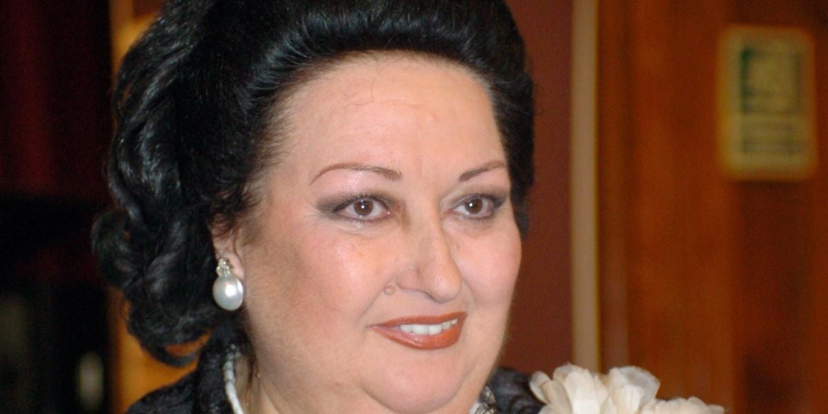 La soprano Montserrat Caballé