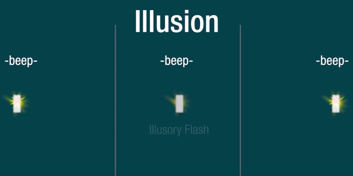 Ilusión óptica con flash