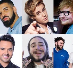 Los artistas más escuchados en Spotify Los artistas más escuchados en Spotify