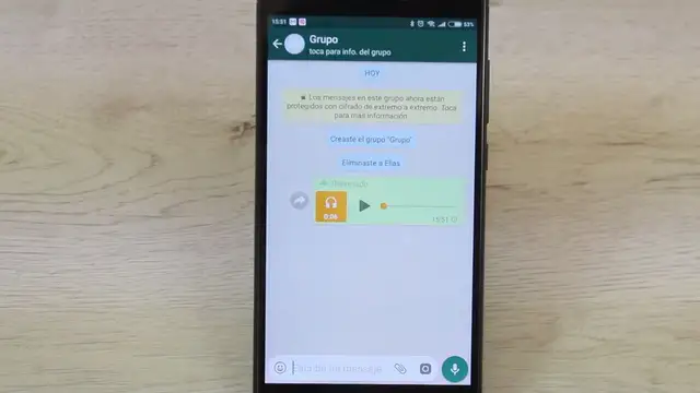 Audio en Whatsapp
