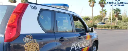Imagen de archivo de un coche de la Policía Nacional Imagen de archivo de un coche de la Policía Nacional