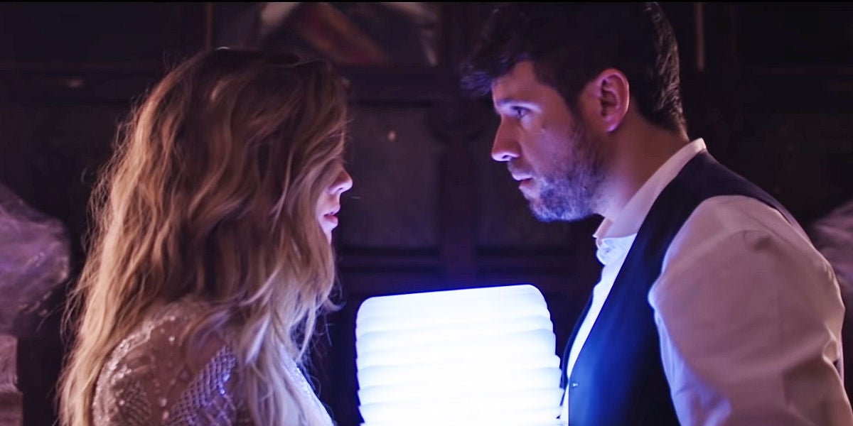 Miriam Rodríguez y Pablo López en el videoclip de 'No!'