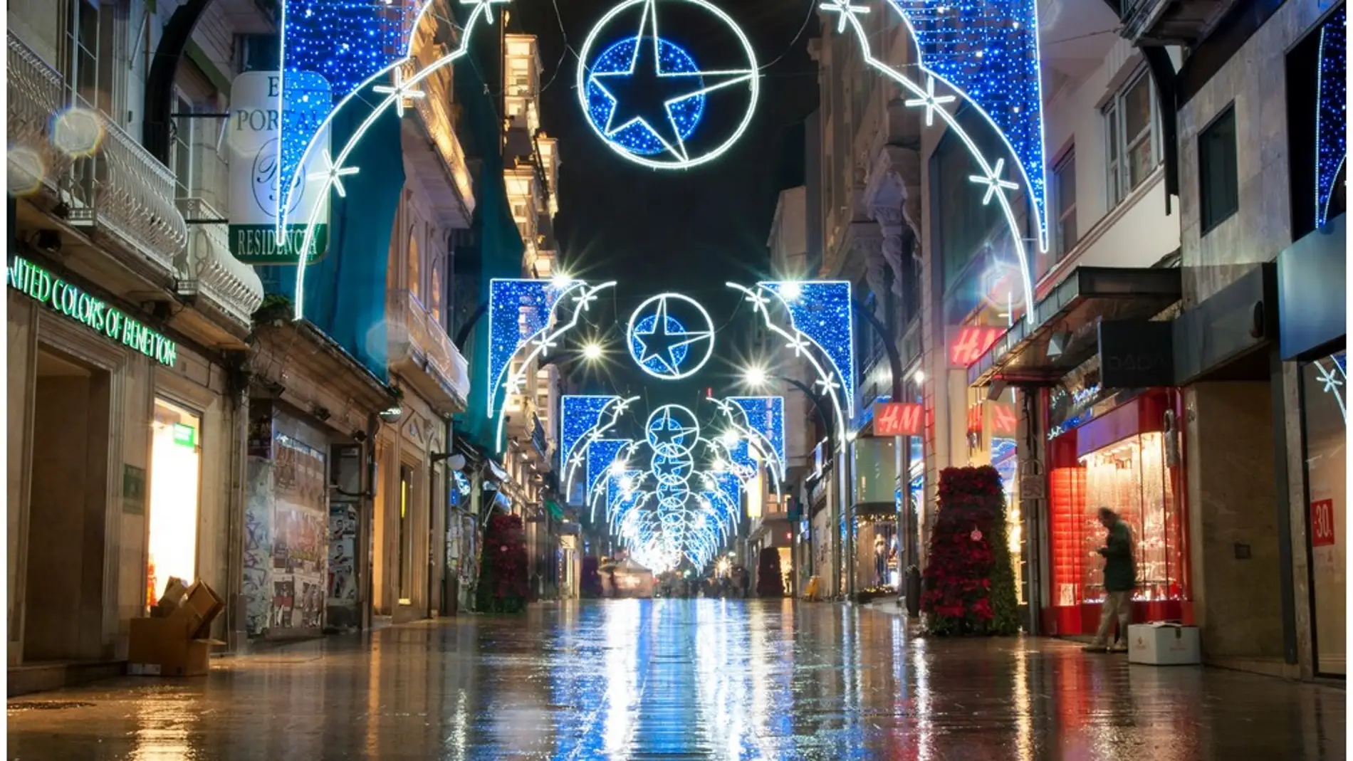 Luces de Navidad en Vigo en años anteriores a 2018