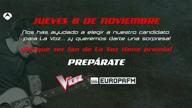 Ser fan de La Voz, tiene premio