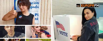 Los famosos se vuelcan con las elecciones de medio término de Estados Unidos Los famosos se vuelcan con las elecciones de medio término de Estados Unidos
