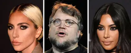 Lady Gaga, Guillermo del Toro y Kim Kardashian Lady Gaga, Guillermo del Toro y Kim Kardashian