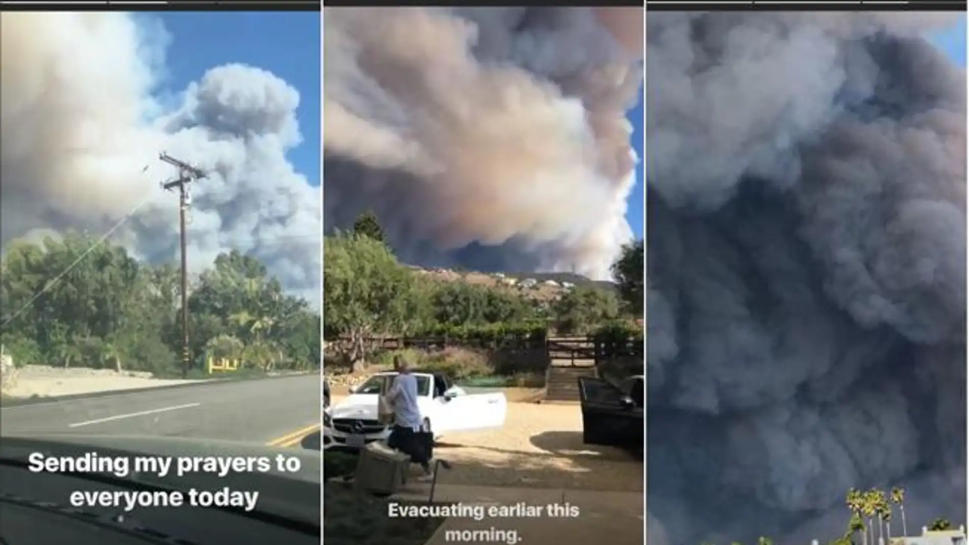 Imágenes del incendio de California en el Instagram de Lady Gaga title=