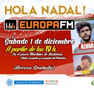 Hola Nadal, el concierto de Europa FM en Badalona Hola Nadal, el concierto de Europa FM en Badalona