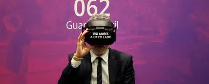 El ministro del Interior, Fernando Grande-Marlaska,durante la presentación de la campaña de realidad virtual 'No mires a otro lado' El ministro del Interior, Fernando Grande-Marlaska,durante la presentación de la campaña de realidad virtual 'No mires a otro lado'