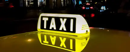 Cartel de taxi encendido Cartel de taxi encendido