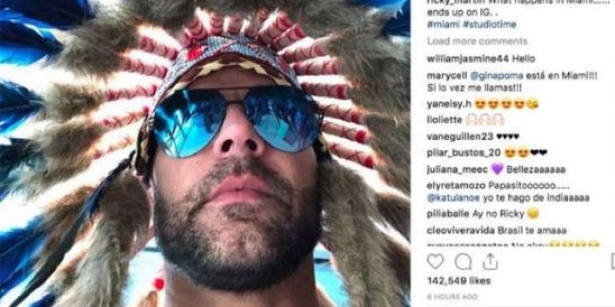 Ricky Martin, acusado de apropiación cultural por esta imagen
