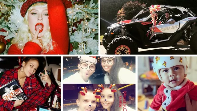 Los famosos celebra la Navidad 2018