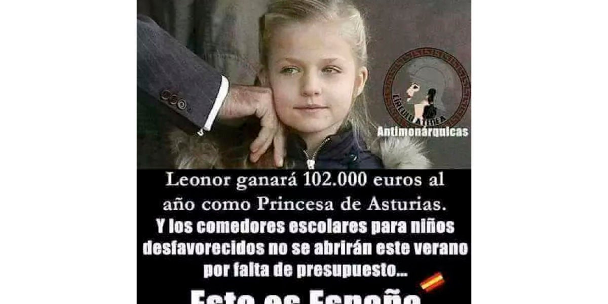 Meme sobre la Princesa Leonor
