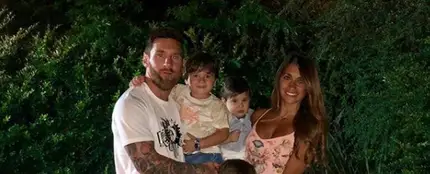 Leo Messi y su familia, en Nochevieja Leo Messi y su familia, en Nochevieja
