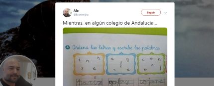 El tuit de la genial respuesta de un niño andaluz en un ejercicio de clase