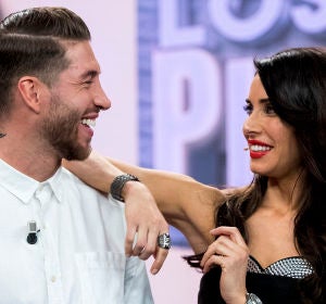 Sergio Ramos y Pilar Rubio durante El Hormiguero Sergio Ramos y Pilar Rubio durante El Hormiguero