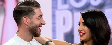 Sergio Ramos y Pilar Rubio durante El Hormiguero Sergio Ramos y Pilar Rubio durante El Hormiguero