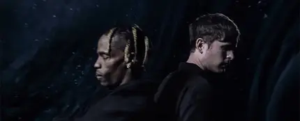 Travis Scott y James Blake en el vídeo de 'Mile High' Travis Scott y James Blake en el vídeo de 'Mile High'