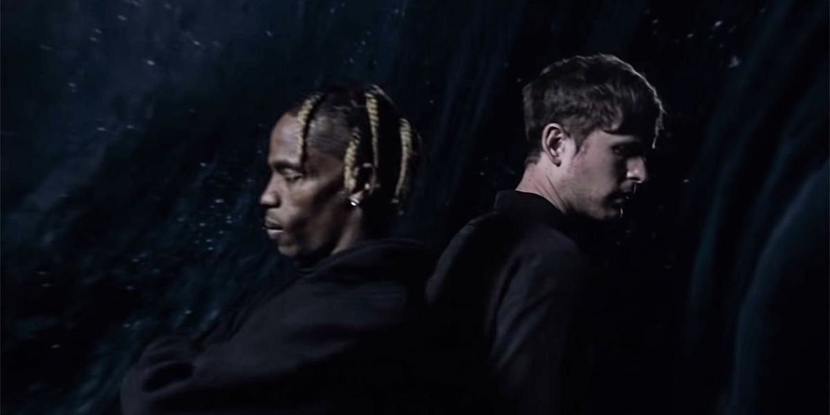 Travis Scott y James Blake en el vídeo de 'Mile High'