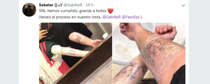 Captura del tuit de @Sab4teR Captura del tuit de @Sab4teR