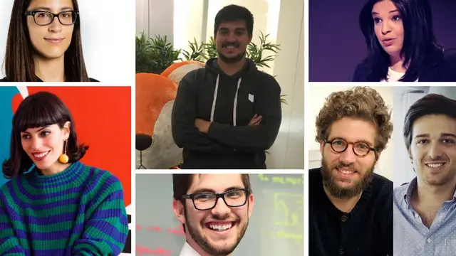 Cristina Aleixendri Muñoz, Sergi Baños Lara, Valeria Palmeiro, Fátima Mulero Álvarez, David Mayoral, Ignacio Bachiller y Francisco Hein