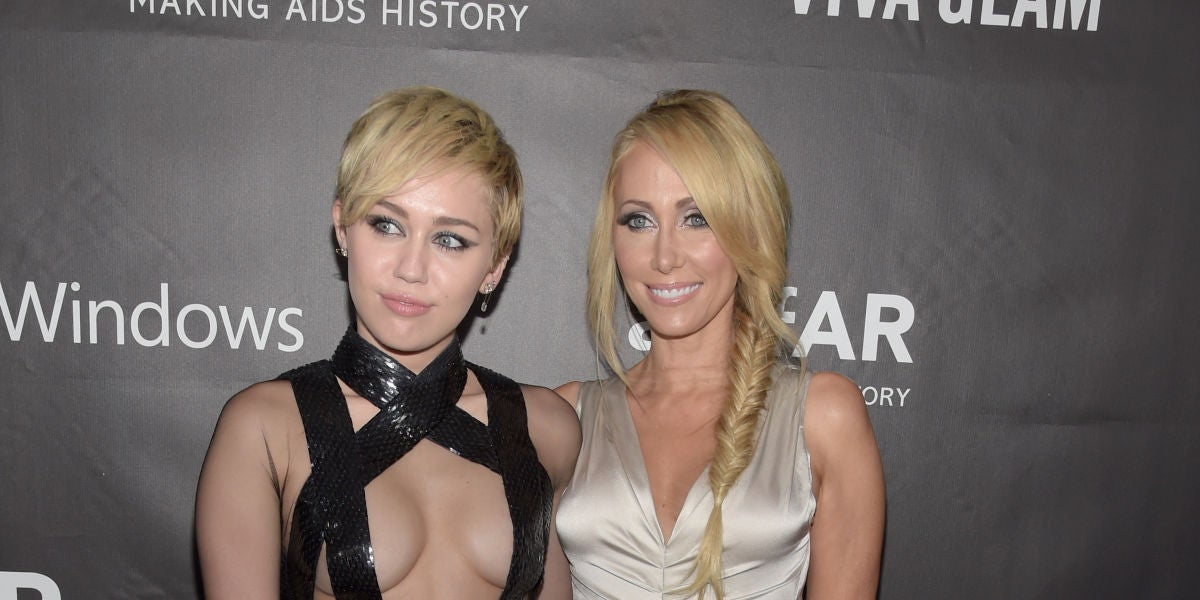 Miley Cyrus y su madre Tish Cyrus